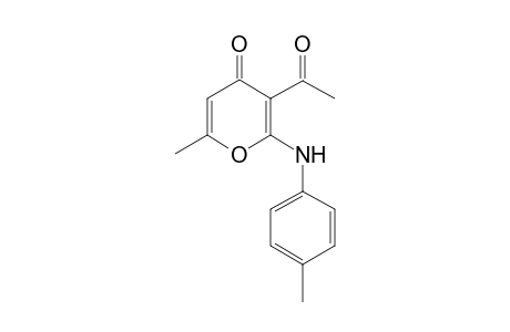 3-acetyl-6-methyl-2-(4-toluidino)-4H-pyran-4-one