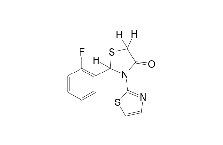 2-(o-fluorophenyl)-3-(2-thiazolyl)-4-thiazolidinone