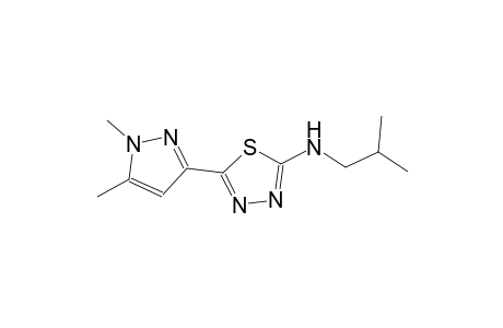 5-(1,5-dimethyl-1H-pyrazol-3-yl)-N-isobutyl-1,3,4-thiadiazol-2-amine