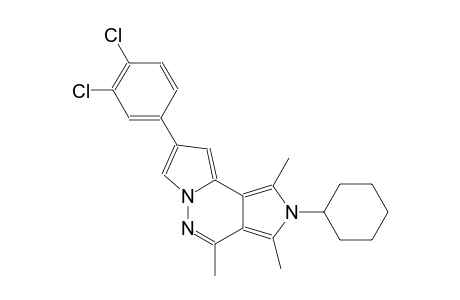 2-cyclohexyl-8-(3,4-dichlorophenyl)-1,3,4-trimethyl-2H-dipyrrolo[1,2-b:3,4-d]pyridazine