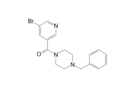 Piperazine, 1-[(5-bromo-3-pyridinyl)carbonyl]-4-(phenylmethyl)-