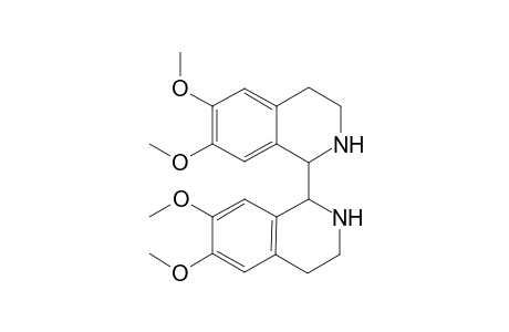 rac-6,6',7,7'-tetramethoxy-1,1',2,2',3,3',4,4'-octahydro-[1,1']-biisoquinoline