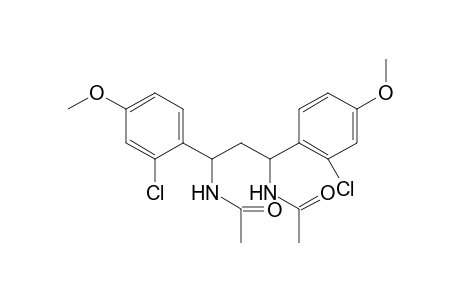 meso-1,3-Diacetamino-1,3-bis-(2-chloro-4-methoxyphenyl)propane