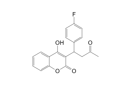 4-Hydroxy-3-[1'-(p-fluorophenyl)-3'-oxobutyl]-2H-1-benzopyran-2-one