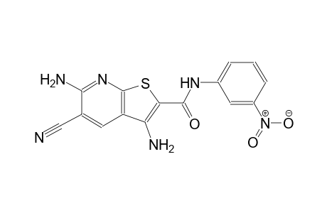 3,6-diamino-5-cyano-N-(3-nitrophenyl)thieno[2,3-b]pyridine-2-carboxamide