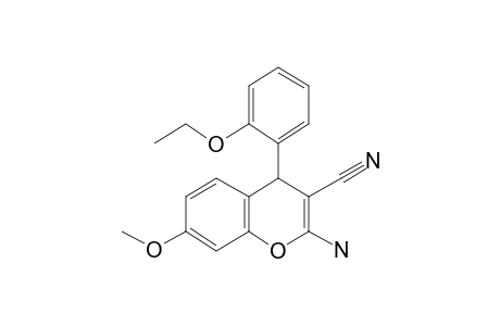 2-Amino-4-(2-ethoxyphenyl)-7-methoxy-4H-chromene-3-carbonitrile