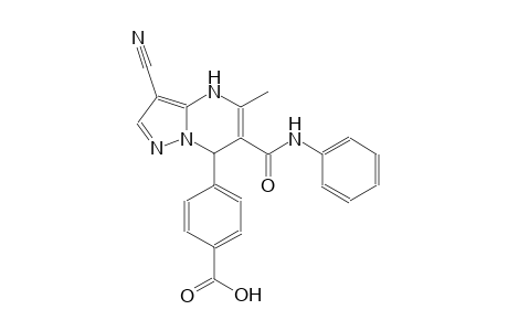benzoic acid, 4-[3-cyano-4,7-dihydro-5-methyl-6-[(phenylamino)carbonyl]pyrazolo[1,5-a]pyrimidin-7-yl]-