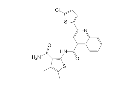 N-[3-(aminocarbonyl)-4,5-dimethyl-2-thienyl]-2-(5-chloro-2-thienyl)-4-quinolinecarboxamide