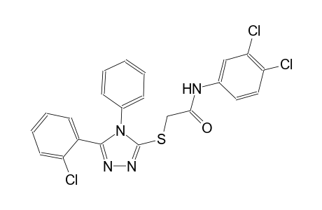 2-{[5-(2-chlorophenyl)-4-phenyl-4H-1,2,4-triazol-3-yl]sulfanyl}-N-(3,4-dichlorophenyl)acetamide