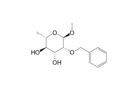 Methyl 2-O-benzyl.alpha.-L-rhamnopyranoside