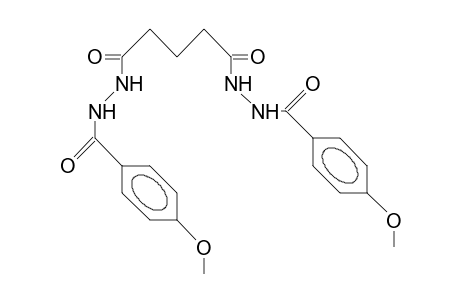 N,N'-Bis(4-methoxy-benzoyl)-glutaric acid, dihydrazide