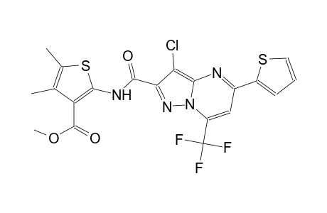 methyl 2-({[3-chloro-5-(2-thienyl)-7-(trifluoromethyl)pyrazolo[1,5-a]pyrimidin-2-yl]carbonyl}amino)-4,5-dimethyl-3-thiophenecarboxylate