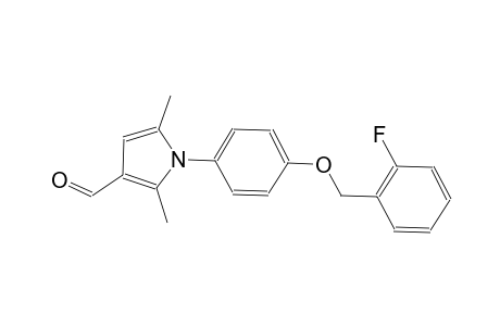 1-{4-[(2-fluorobenzyl)oxy]phenyl}-2,5-dimethyl-1H-pyrrole-3-carbaldehyde