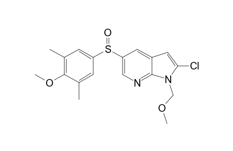 2-Chloro-5-(4-methoxy-3,5-dimethylbenzenesulfinyl)-1-(methoxymethyl)-1H-pyrrolo[2,3-b]pyridine