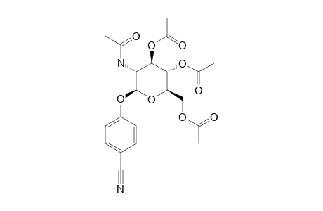 1-(PARA-CYANOPHENYL)-2-N-ACETAMIDO-2-DEOXY-BETA-D-GLUCOPYRANOSIDE-PERACETYLATED