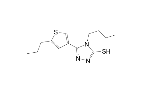 4-butyl-5-(5-propyl-3-thienyl)-4H-1,2,4-triazole-3-thiol