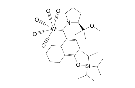 4-(Triisopropylsilyloxy)hexahydronaphthyl(S)-dimethylmethoxymethylpyrrolidinecarbenepentacarbonyltungstercomplex