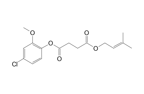 Succinic acid, 3-methylbut-2-en-1-yl 4-chloro-2-methoxyphenyl ester