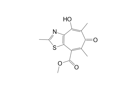 Methyl 4-hydroxy-2,5,7-trimethyl-6-oxocyclohepa[d][1,3]thiazole-8-carboxylate