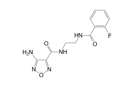 4-Amino-N-(2-[(2-fluorobenzoyl)amino]ethyl)-1,2,5-oxadiazole-3-carboxamide