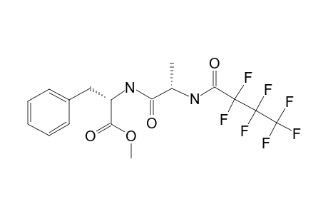 L-Phenylalanine, N-[N-(2,2,3,3,4,4,4-heptafluoro-1-oxobutyl)-L-alanyl]-, methyl ester