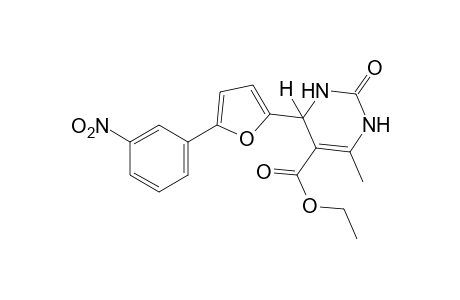 6-methyl-4-[5-(m-nitrophenyl)-2-furyl]-2-oxo-1,2,3,4-tetrahydro-5-pyrimidinecarboxylic acid, ethyl ester