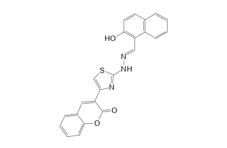 2-{2-[(2-hydroxy-1-naphthyl)methylene]hydrazino]-4-(2-chromon-3-