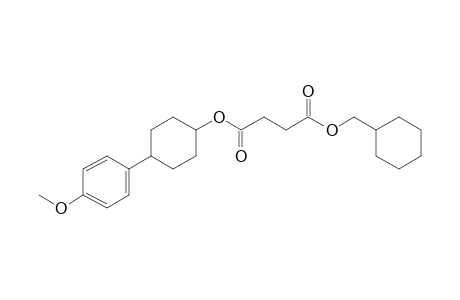 Succinic acid, cyclohexylmethyl 4-(4-methoxyphenyl)cyclohexyl ester