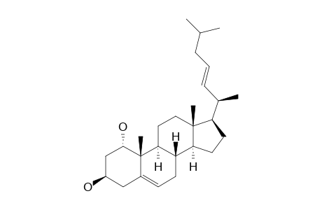 Cholesta-5,22-diene-1,3-diol, (1.alpha.,3.beta.,22Z)-