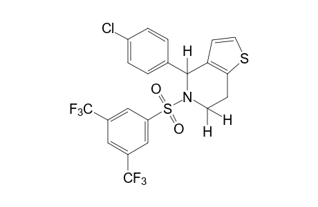 4-(p-CHLOROPHENYL)-5-[(alpha,alpha,alpha,alpha',alpha',alpha'-HEXAFLUORO-3,5-XYLYL)SULFONYL]-4,5,6,7-TETRAHYDROTHIENO[3,2-c]PYRIDINE