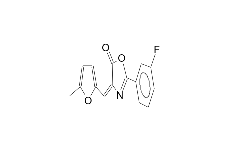 2-(3-fluorophenyl)-4-(5-methyl-2-furylmethylidene)-2-oxazolin-5-one