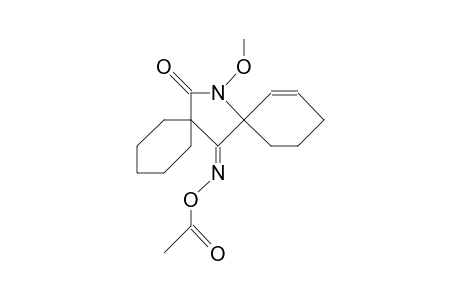 7-ACETOXYIMINO-14-METHOXY-14-AZADISPIRO-[5.1.5.2]-PENTADEC-9-ENE-15-ONE