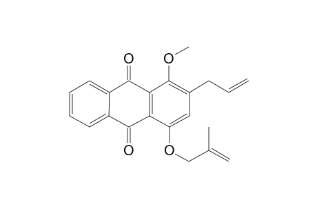 1-methoxy-4-(2''-methylprop-2''-enyloxy)-2-(prop-2'-enyl)anthraquinone