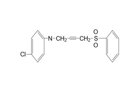 p-chloro-N-[4-(phenylsulfonyl)-2-butynyl]aniline