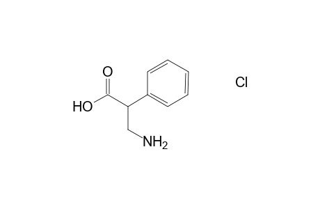 3-Azanyl-2-phenyl-propanoic acid hydrochloride