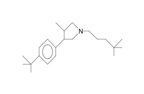 Pyrrolidine, 3-[4-(1,1-dimethylethyl)phenyl]-1-(4,4-dimethylpentyl)-4-methyl-