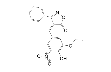 (4Z)-4-(3-ethoxy-4-hydroxy-5-nitrobenzylidene)-3-phenyl-5(4H)-isoxazolone