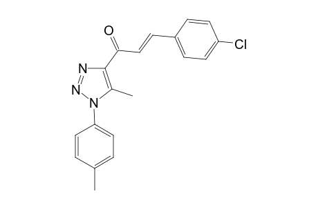 (E)-3-(4-chlorophenyl)-1-(5-methyl-1-p-tolyl-1H-1,2,3-triazol-4-yl)-prop-2-en-1-one
