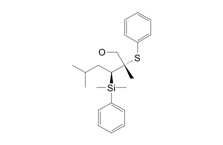 (2SR,3RS)-3-DIMETHYLPHENYLSILYL-2,5-DIMETHYL-2-PHENYLTHIOHEXAN-1-OL