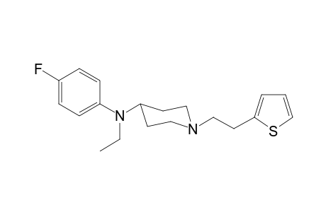 N-Ethyl-N-(4-fluorophenyl)-1-[2-(thiophen-2-yl)ethyl]piperidin-4-amine