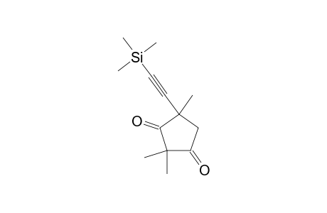 2,2,4-Trimethyl-4-trimethylsilylethynylcyclopentane-1,3-dione