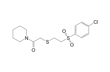 1-{{{2-[(p-chlorophenyl)sulfonyl]ethyl}thio}acetyl}piperidine