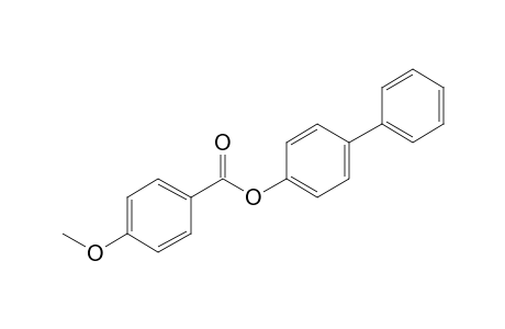 4-Methoxybenzoic acid, 4-biphenyl ester