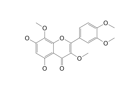 2-(3,4-Dimethoxyphenyl)-3,8-dimethoxy-5,7-bis(oxidanyl)chromen-4-one