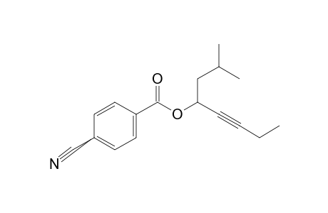 4-Cyanobenzoic acid, 2-methyloct-5-yn-4-yl ester