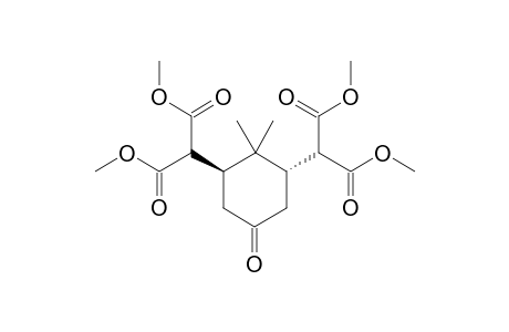 (3R*,5R*)-3,5-BIS-[BIS-(METHOXYCARBONYL)-METHYL]-4,4-DIMETHYLCYCLOHEXANONE