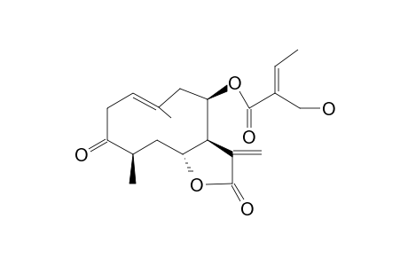 (4R,6R,7S,8R)-GERMACRA-1(10),11(13)-DIEN-12,6-OLIDE,3-OXO-8-(5'-HYDROXYTIGLOYLOXY)