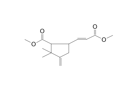 Cyclopentane-1-carboxylic acid, 4-methylene-5,5-dimethyl-2-[2-(methoxycarbonyl)ethenyl]-, methyl ester, (E)-