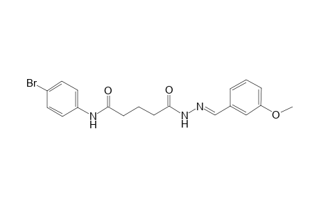 pentanoic acid, 5-[(4-bromophenyl)amino]-5-oxo-, 2-[(E)-(3-methoxyphenyl)methylidene]hydrazide