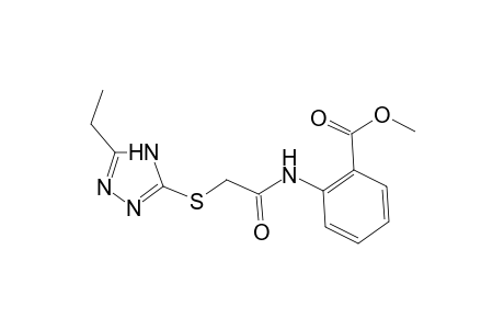 methyl 2-({[(5-ethyl-4H-1,2,4-triazol-3-yl)sulfanyl]acetyl}amino)benzoate